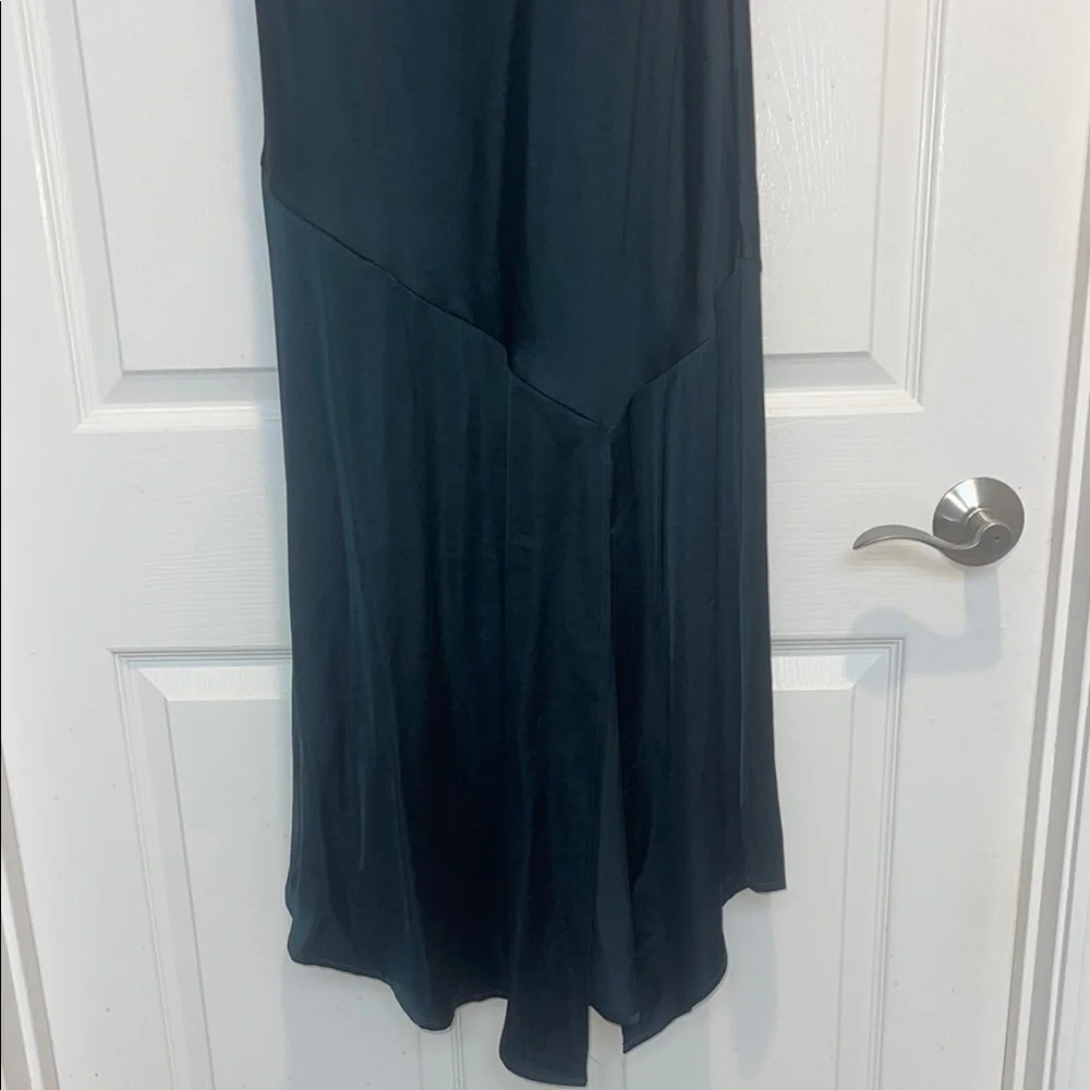 Express Green Midi Slip Dress With Spaghetti Straps and Slit - Picture 5 of 7